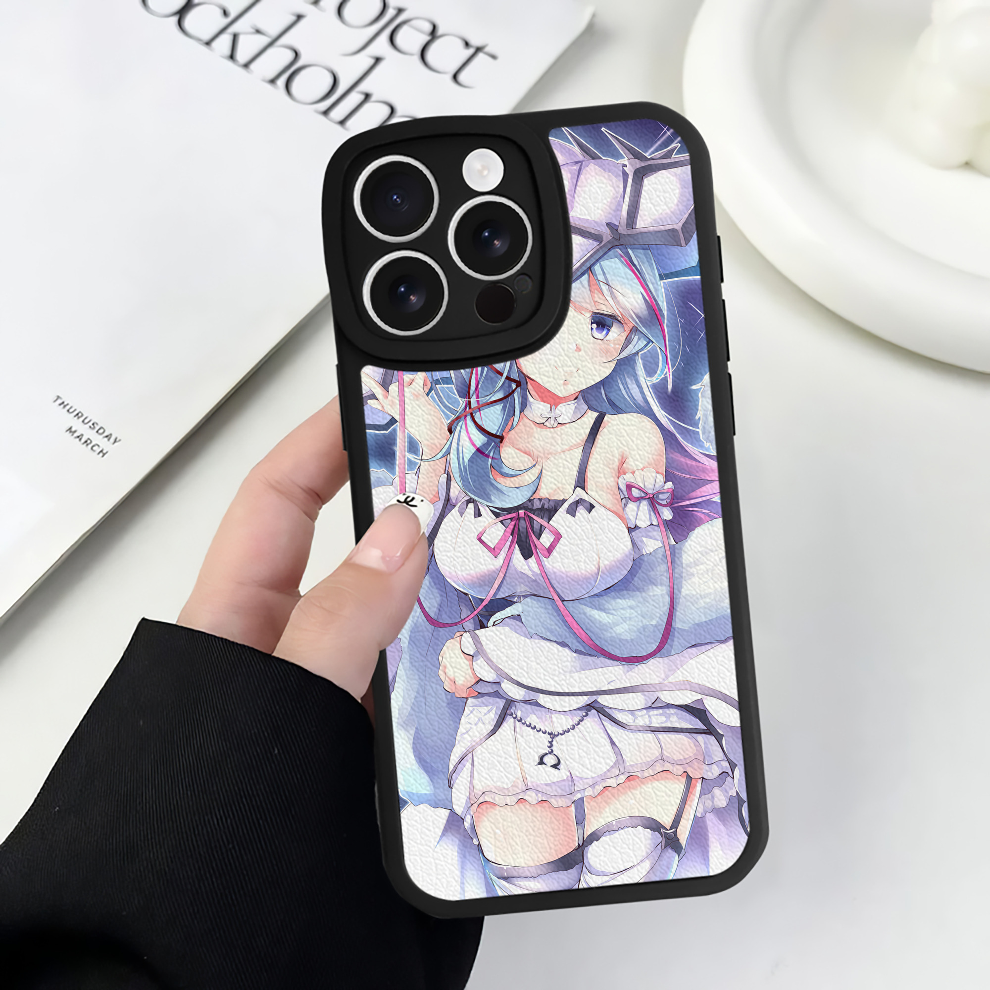 （画像用） 遊☆戯☆王 Yu-Gi-Oh! 【iPhone 16シリーズ対応】シリコンスマホケース（レザー調） 材質：シリコン